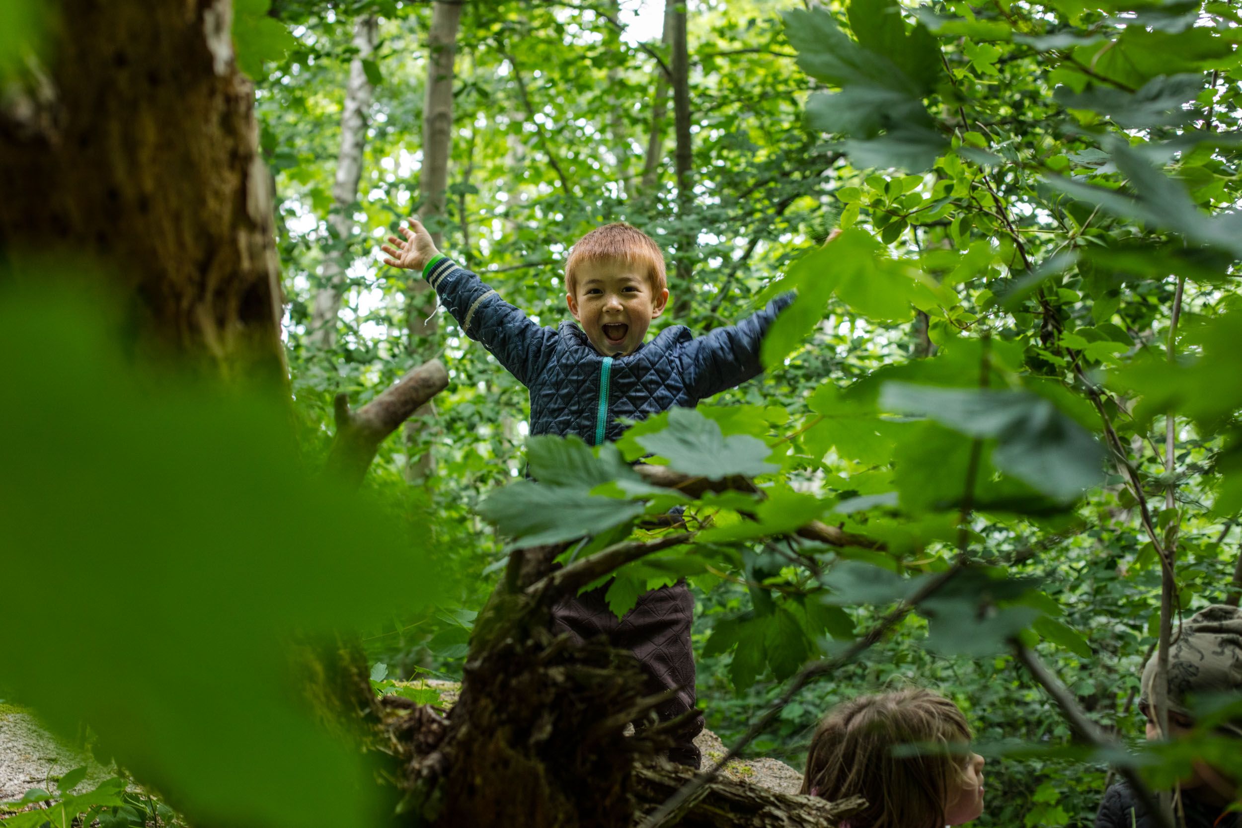 I Lille- Gryn naturbørnehave sætter vi pris på at naturen skaber ro til fordybelse. Den indbyder til leg og kreativitet.